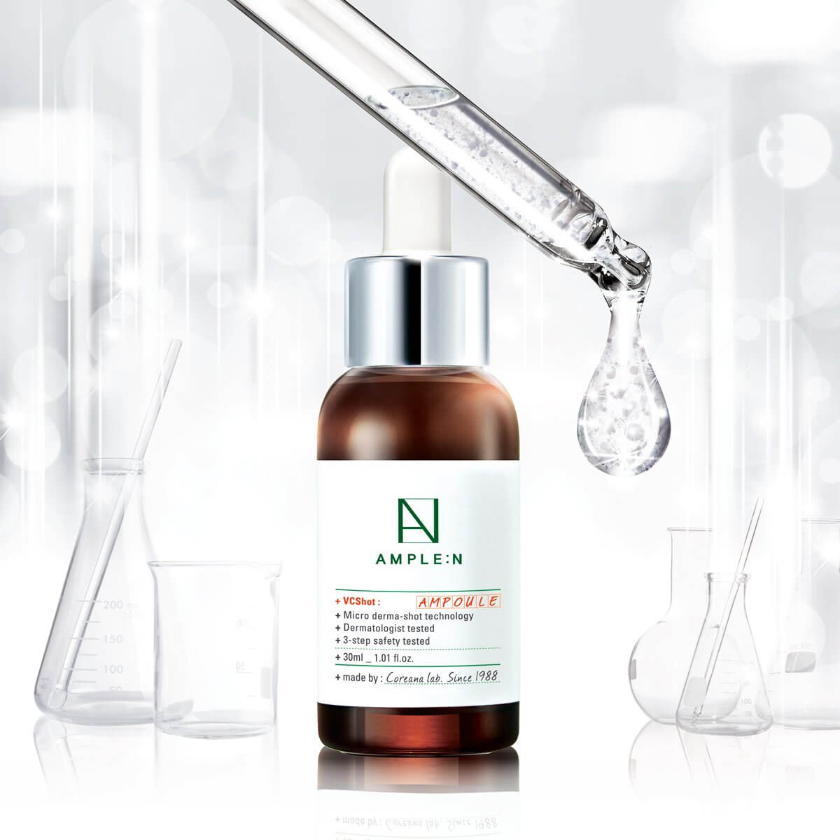 Coreana Ample N Vc Shot Ampoule 30ml เซร มว ตาม นซ ท สาวเกาหล ช นชอบส ดๆในขณะน Beauticool Com