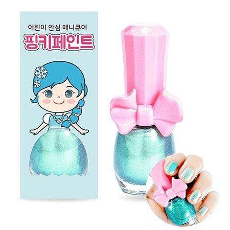 Pinky Cosmetics,Pink Princess Kids,Pinky Cosmetics Pink Princess Kids Water-based Nail Polish Pinky Paint สีทาเล็บ,สีทาเล็บสำหรับเด็ก