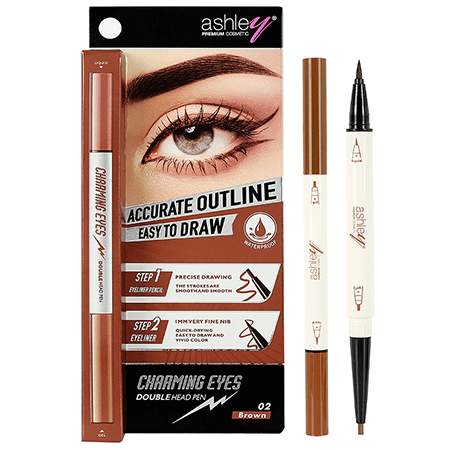 Ashley,Ashley Charming Eyes Double Head Pen,Charming Eyes Double Head Pen,อายไลเนอร์,Eyeliner